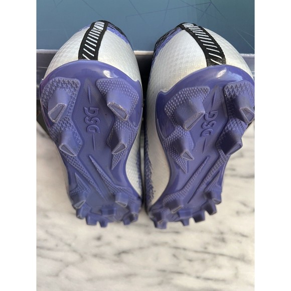 DSG Soccer Cleats Big Kids size 6 Speed Viper Purple Silver - Picture 8 of 13